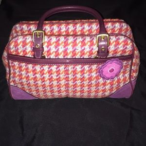 Coach Tweed Purse with Flower
